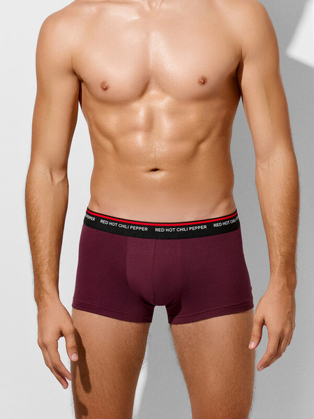 Изображение товара Комплект мужских трусов Mark Formelle 411215-2 (р.90-100, винный/перчики на черном)