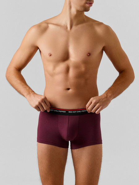 Изображение товара Комплект мужских трусов Mark Formelle 411215-2 (р.90-100, винный/перчики на черном)