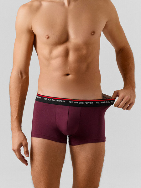 Изображение товара Комплект мужских трусов Mark Formelle 411215-2 (р.90-100, винный/перчики на черном)