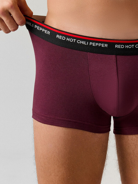 Изображение товара Комплект мужских трусов Mark Formelle 411215-2 (р.98-108, винный/перчики на черном)