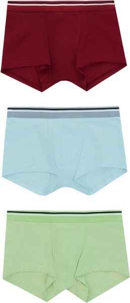 Изображение товара Комплект мужских трусов Mark Formelle 411215-3 (р.82-92, зеленая дымка/голубой/вино)