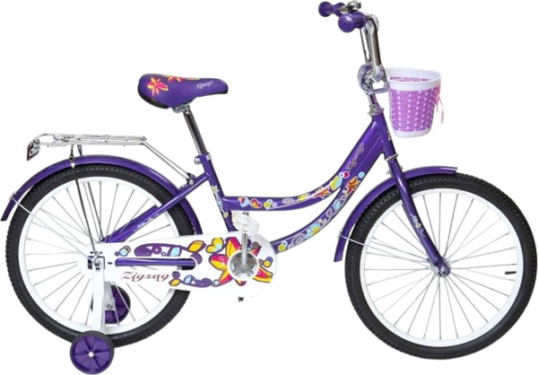 Изображение товара Детский велосипед ZigZag Foris 18 / ZG-1826 (фиолетовый, разобранный, в коробке)