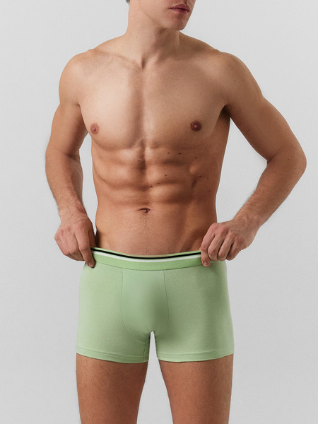 Изображение товара Комплект мужских трусов Mark Formelle 411215-3 (р.94-104, зеленая дымка/голубой/вино)