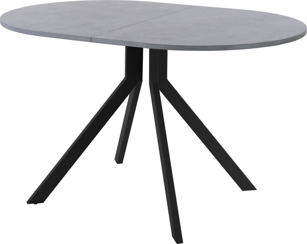 Изображение товара Обеденный стол AMC Elite Е18(1100) D3 (черный/бетон чикаго светло-серый)