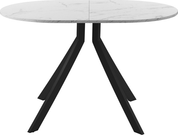 Изображение товара Обеденный стол AMC Elite Е18(1200) D3 (черный/мрамор кристалл)