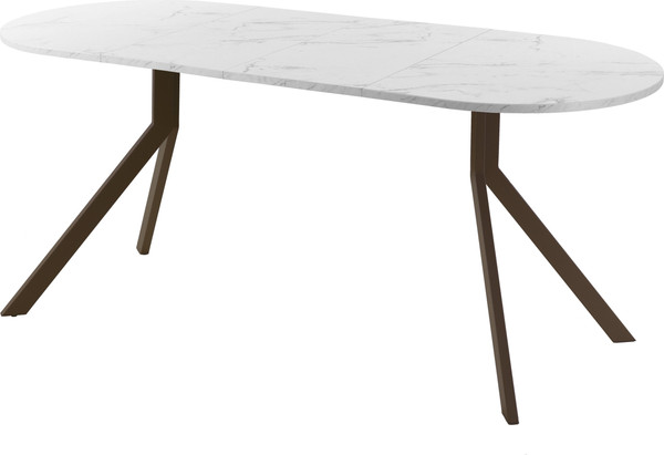 Изображение товара Обеденный стол AMC Elite Е18(1100) D3 (коричневый/мрамор кристалл)