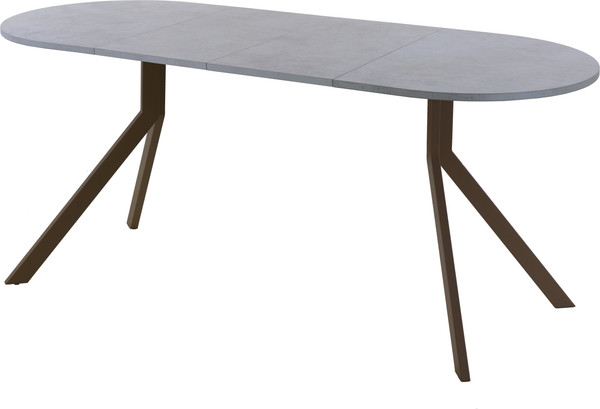 Изображение товара Обеденный стол AMC Elite Е18(1100) D3 (коричневый/бетон чикаго светло-серый)