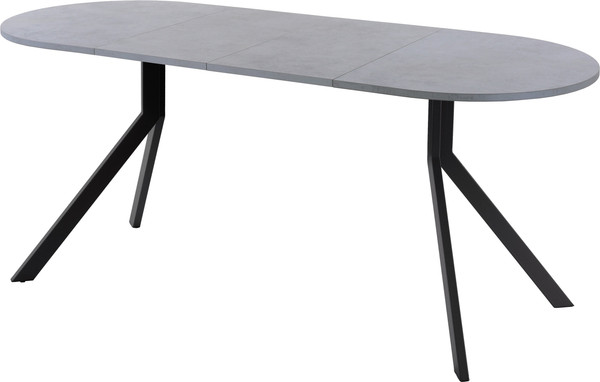 Изображение товара Обеденный стол AMC Elite Е18(1200) D3 (черный/бетон чикаго светло-серый)