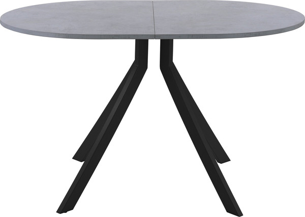 Изображение товара Обеденный стол AMC Elite Е18(1200) D3 (черный/бетон чикаго светло-серый)
