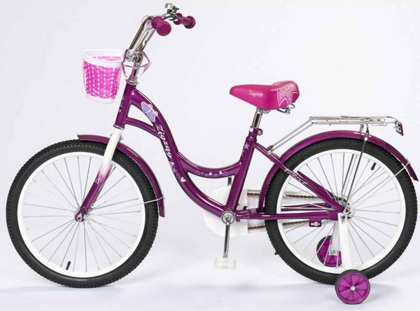 Изображение товара Детский велосипед ZigZag Girl 18 / ZG-1834 (фиолетовый, разобранный, в коробке)
