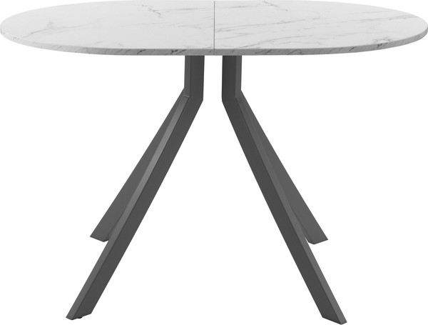 Изображение товара Обеденный стол AMC Elite Е18(1100) D3 (графит/мрамор кристалл)