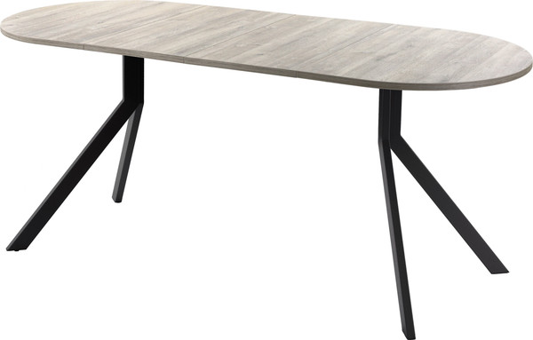 Изображение товара Обеденный стол AMC Elite Е18(1200) D3 (черный/дуб уайт-ривер песочно-бежевый)