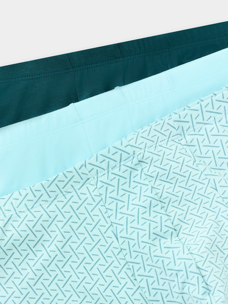 Изображение товара Комплект мужских трусов Mark Formelle 411216-3 (р.98-108, голубой/узор на голубой дымке/атлантика)