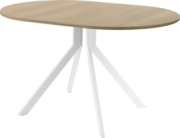 Изображение товара Обеденный стол AMC Elite Е18(1100) D3 (белый/дуб небраска натур)