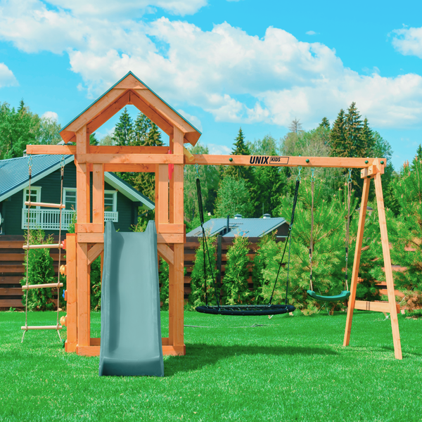 Изображение товара Игровой комплекс UNIX Kids 6в1 / plu6in1dg (темно-зеленый)