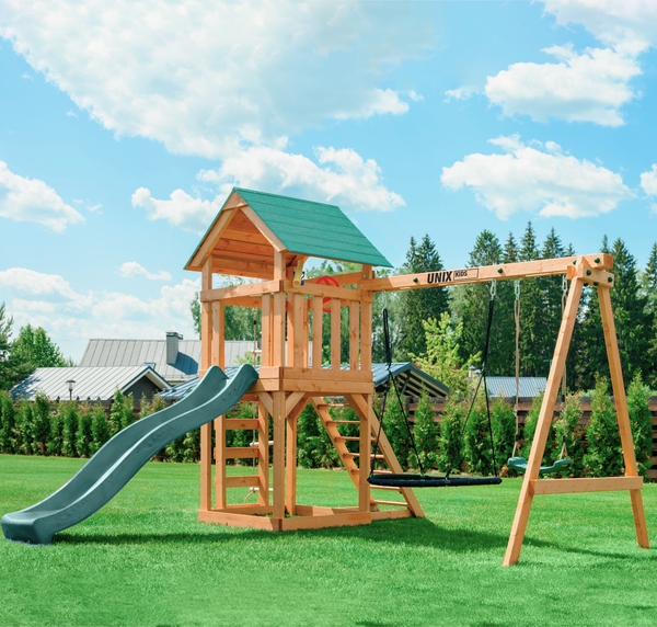 Изображение товара Игровой комплекс UNIX Kids 6в1 / plu6in1dg (темно-зеленый)