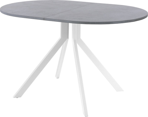 Изображение товара Обеденный стол AMC Elite Е18(1100) D3 (белый/бетон чикаго светло-серый)