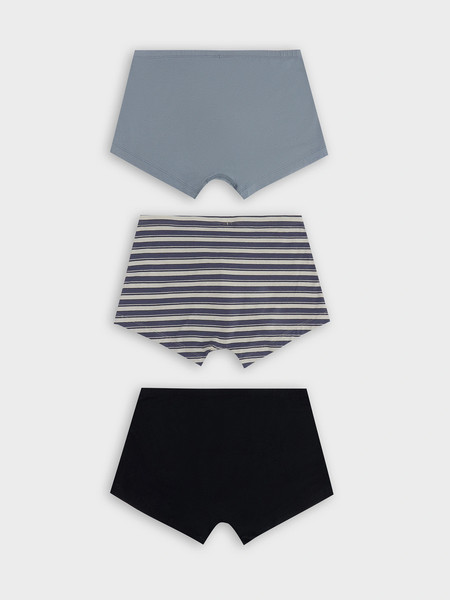 Изображение товара Комплект мужских трусов Mark Formelle 411216-3 (р.90-100, сизый/полоска горизонтальная/черный)