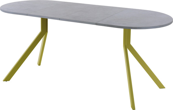 Изображение товара Обеденный стол AMC Elite Е18(1100) D3 (золото/бетон чикаго светло-серый)