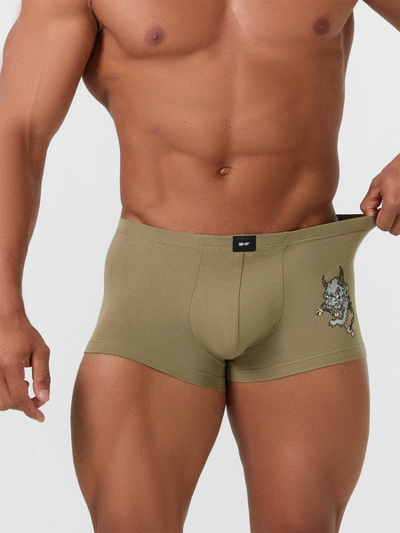 Изображение товара Комплект мужских трусов Mark Formelle 411216-3 (р.90-100, хаки/маски на красном/дубовая кора)