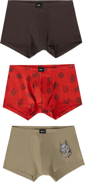 Изображение товара Комплект мужских трусов Mark Formelle 411216-3 (р.90-100, хаки/маски на красном/дубовая кора)