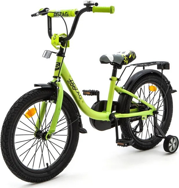 Изображение товара Детский велосипед ZigZag Zoo / ZG-1884 (зеленый, разобранный, в коробке)