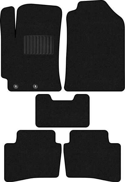 Изображение товара Комплект ковриков для авто Alicosta 0467_1_PR-6 для Hyundai Solaris II седан/HCR 2017-н.в. (ворс, черный)