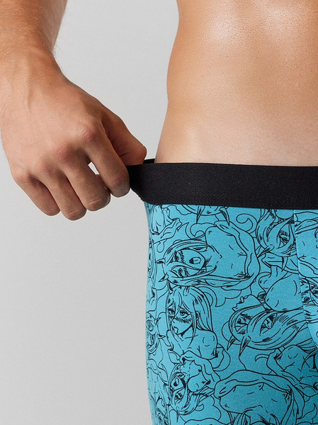 Изображение товара Трусы мужские Mark Formelle 411221 (р.102-112, девушки на темно-лазурном-1)