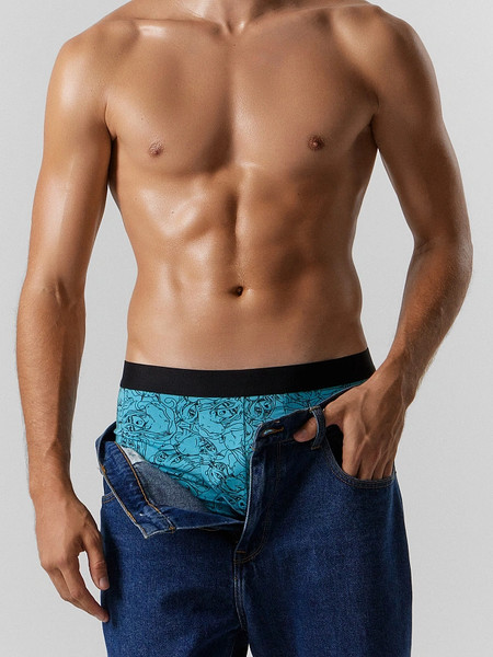 Изображение товара Трусы мужские Mark Formelle 411221 (р.102-112, девушки на темно-лазурном-1)