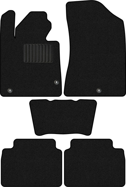 Изображение товара Комплект ковриков для авто Alicosta 1494_1_PR-6 для Hyundai Sonata VIII седан/DN8 2019-н.в. (ворс, черный)