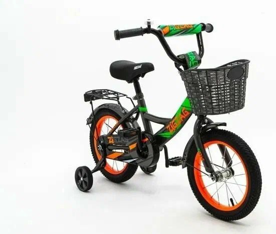 Изображение товара Детский велосипед ZigZag Classic 18 / ZG-1806 (серый, разобранный, в коробке)