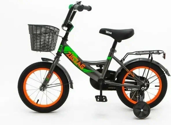Изображение товара Детский велосипед ZigZag Classic 18 / ZG-1806 (серый, разобранный, в коробке)