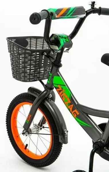 Изображение товара Детский велосипед ZigZag Classic 18 / ZG-1806 (серый, разобранный, в коробке)