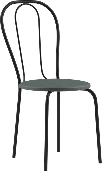 Изображение товара Стул Mio Tesoro Тюльпан Плюс (серый/черный)