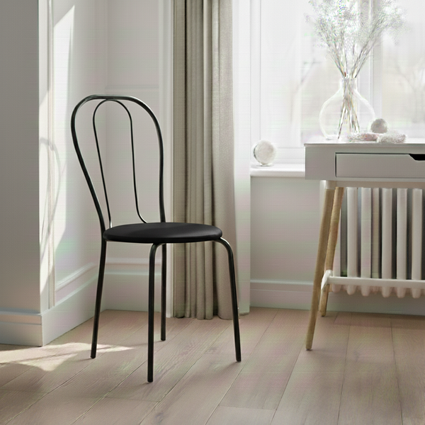 Изображение товара Стул Mio Tesoro Тюльпан Плюс (черный/черный)