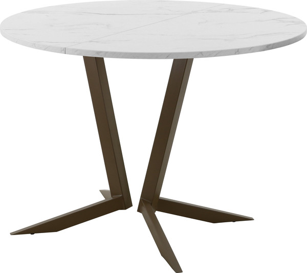 Изображение товара Обеденный стол AMC Elite Е19(900) D1 (коричневый/мрамор кристалл)