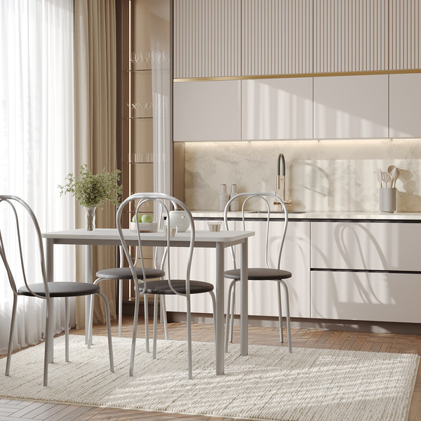 Изображение товара Стул Mio Tesoro Тюльпан Плюс (черный/металлик)