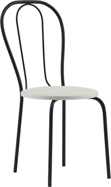 Изображение товара Стул Mio Tesoro Тюльпан Плюс (молочный/черный)