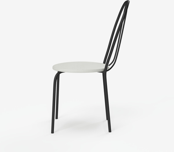 Изображение товара Стул Mio Tesoro Тюльпан Плюс (молочный/черный)