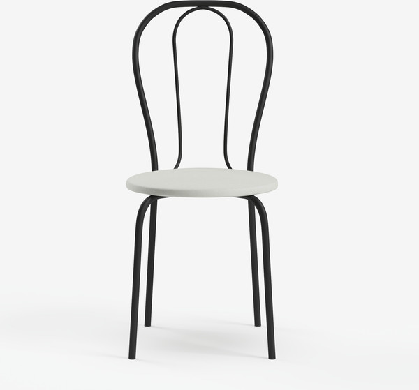 Изображение товара Стул Mio Tesoro Тюльпан Плюс (молочный/черный)