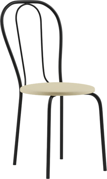 Изображение товара Стул Mio Tesoro Тюльпан Плюс (бежевый/черный)