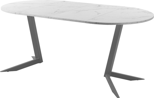 Изображение товара Обеденный стол AMC Elite Е19(900) D1 (графит/мрамор кристалл)