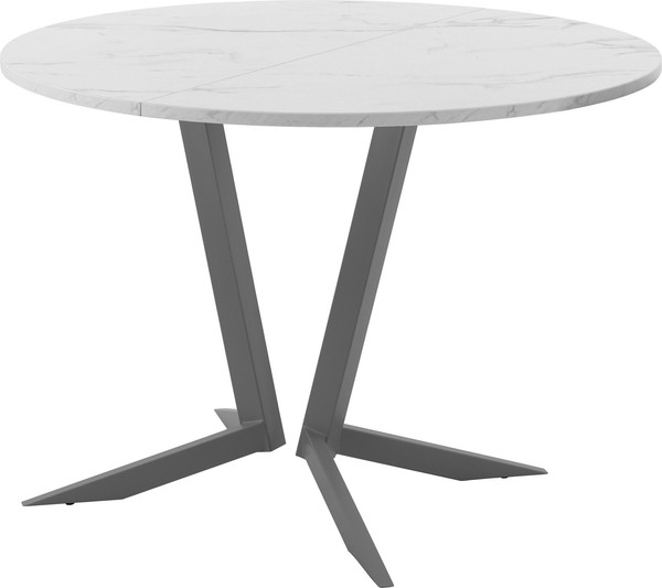 Изображение товара Обеденный стол AMC Elite Е19(900) D1 (графит/мрамор кристалл)