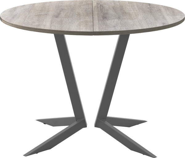 Изображение товара Обеденный стол AMC Elite Е19(900) D1 (графит/дуб уайт-ривер песочно-бежевый)