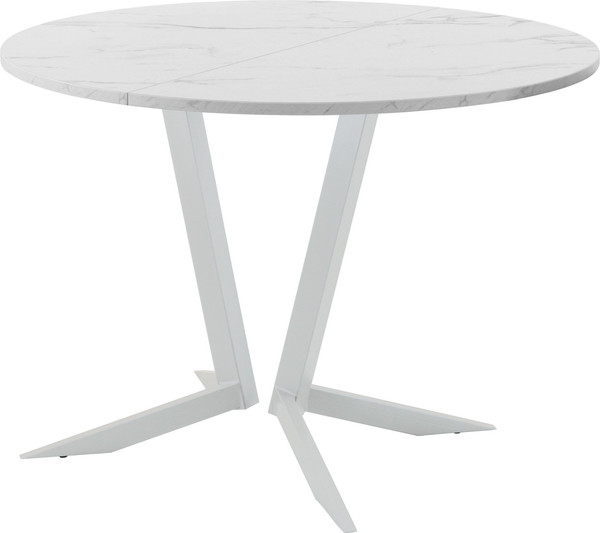 Изображение товара Обеденный стол AMC Elite Е19(900) D1 (серебро/мрамор кристалл)