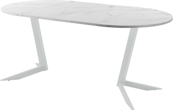 Изображение товара Обеденный стол AMC Elite Е19(900) D1 (серебро/мрамор кристалл)