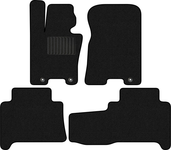 Изображение товара Комплект ковриков для авто Alicosta 2318_1_PR-6 для Kia Mohave I SUV/HM2 2019-н.в. (ворс, черный)