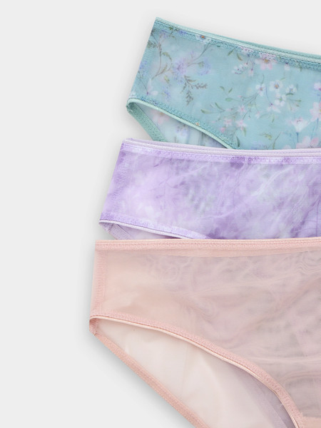 Изображение товара Комплект женских трусов Mark Formelle 412451-3 (р.98, лавандовые веточки)