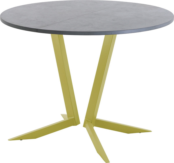 Изображение товара Обеденный стол AMC Elite Е19(900) D1 (золото/бетон чикаго светло-серый)