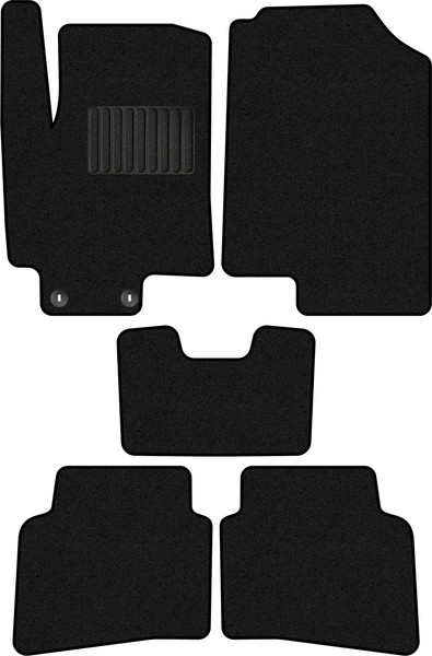 Изображение товара Комплект ковриков для авто Alicosta 0591_1_PR-6 для Kia Rio X-Line I хэтчбек 5дв 2017-2021 (ворс, черный)